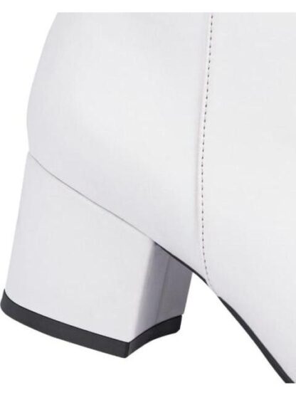 BOTA LISA TACON CUADRADO BLANCO YAELI - Image 5