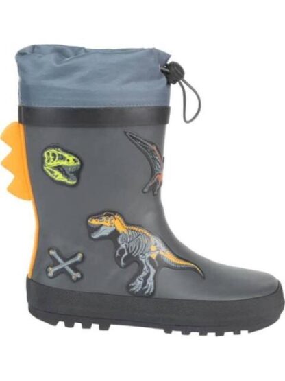 BOTA LLUVIA DINOSAURIO GRIS SCHATZ KIDS