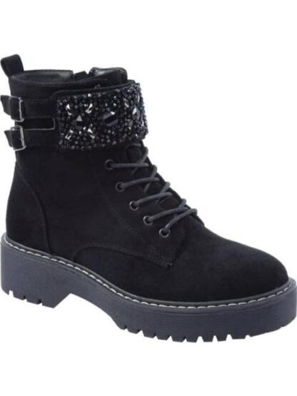 BOTA MILITAR CON PEDRERIA NEGRO GOODYEAR - Image 2