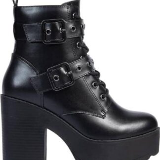 BOTA MILITAR CON PLATAFORMA TRACK NEGRO GOODYEAR