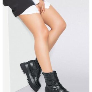 BOTA MILITAR SUELA CHUNKY NEGRO GOODYEAR