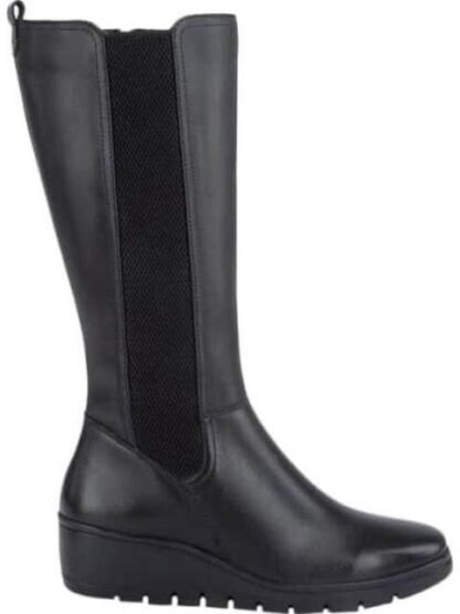 BOTA PIEL VACUNO CON ELASTICO NEGRO FLEXI
