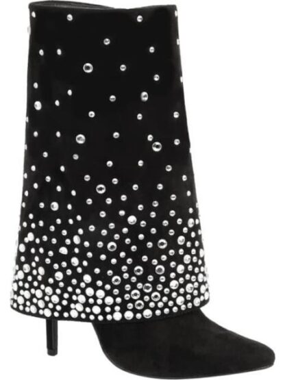 BOTA POLAINA CON PEDRERIA NEGRO BELINDA PEREGRIN - Image 2