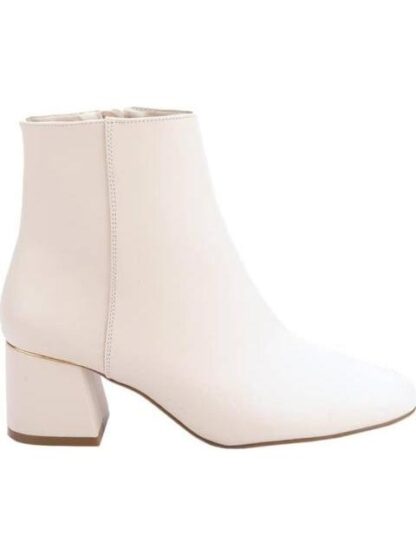 BOTA TACON ANCHO BEIGE/HUESO YAELI FASHION