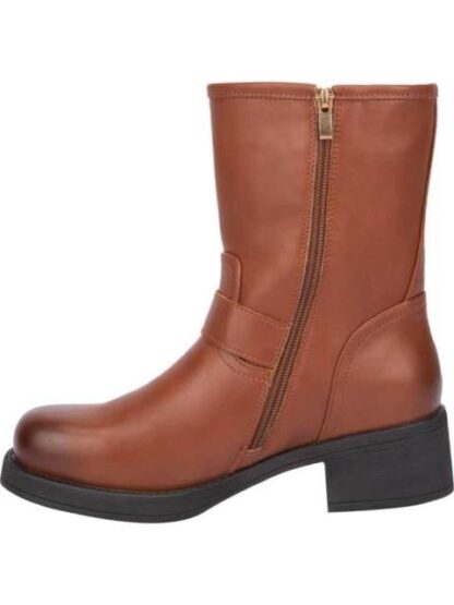 BOTA TACON BAJO HEBILLAS COGNAC GOODYEAR - Image 4