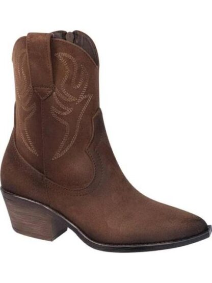 BOTA TEXANA BORDADA CAFE TIERRA BENDITA - Image 2