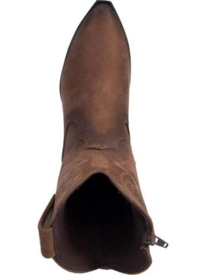 BOTA TEXANA BORDADA CAFE TIERRA BENDITA - Image 3