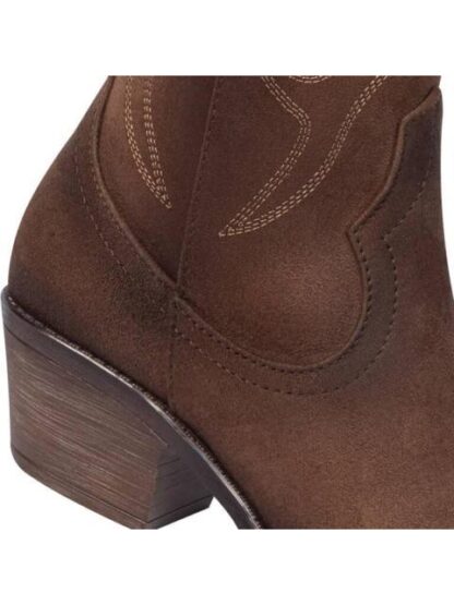 BOTA TEXANA BORDADA CAFE TIERRA BENDITA - Image 6