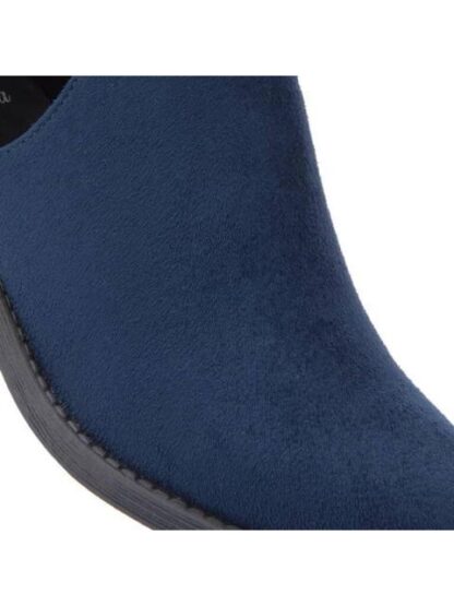 BOTA TEXANA CON ABERTURA AZUL MARINO TIERRA BENDITA - Image 6