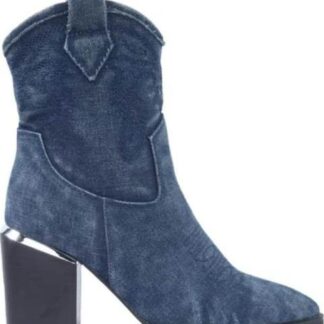 BOTA TEXANA DE MEZCLILLA AZUL MEZCLILLA TIERRA BENDITA