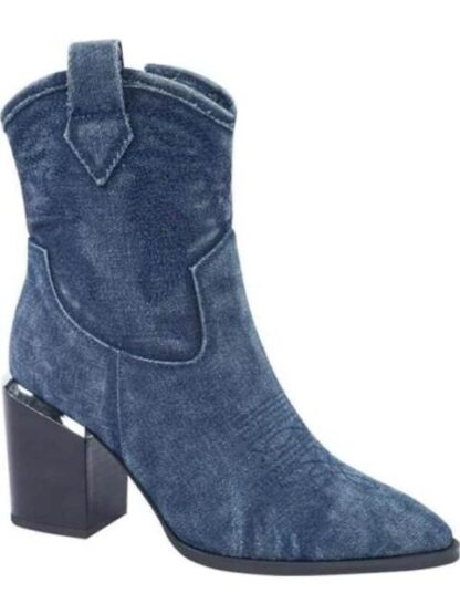 BOTA TEXANA DE MEZCLILLA AZUL MEZCLILLA TIERRA BENDITA - Image 2