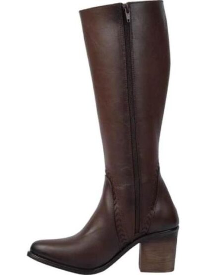BOTA TEXANA DETALLE TEJIDO MOKA TIERRA BENDITA - Image 5