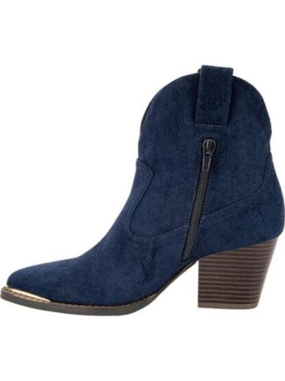 BOTA TEXANA GAMUZA AZUL MARINO TIERRA BENDITA DELUXE - Image 5