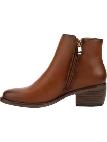 BOTA CIERRE METALICO TACON BAJO COGNAC TIERRA BENDITA - Image 5