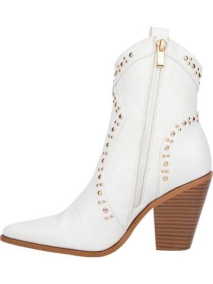 BOTA TEXANA TACON ALTO BLANCO THALIA SODI - Image 5