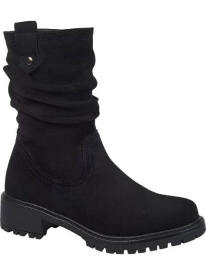 BOTA TUBO CON ARRUGA SUELA TRACK NEGRO TIERRA BENDITA - Image 2