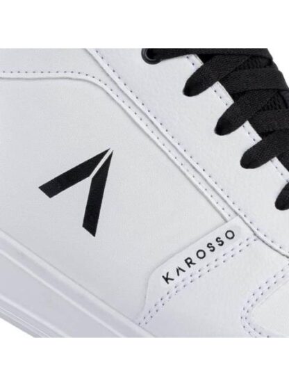 TENIS BOTA CASUAL BLANCO/NEGRO KAROSSO - Image 6