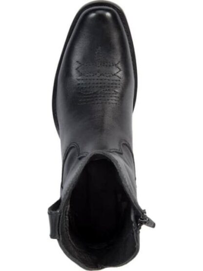 BOTA VAQUERA DE PIEL NEGRO TIERRA BENDITA - Image 3