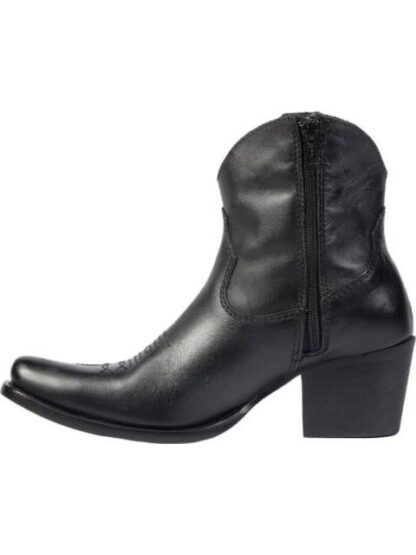 BOTA VAQUERA DE PIEL NEGRO TIERRA BENDITA - Image 5