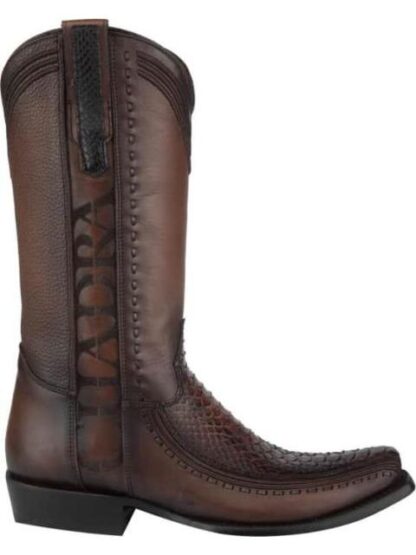 BOTA VAQUERA EXOTICA MIEL CUADRA