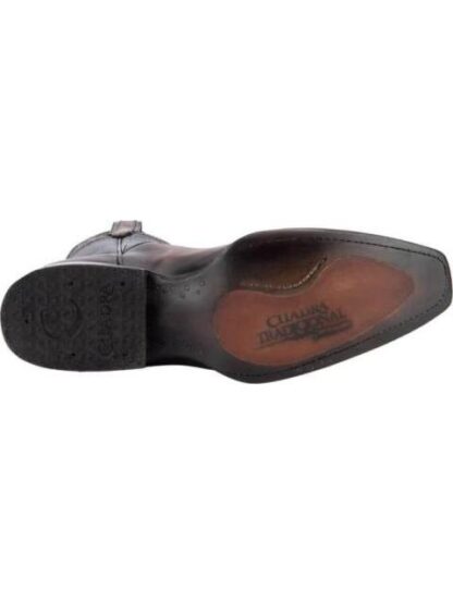 BOTA VAQUERA PIEL EXOTICA NEGRO CUADRA - Image 4