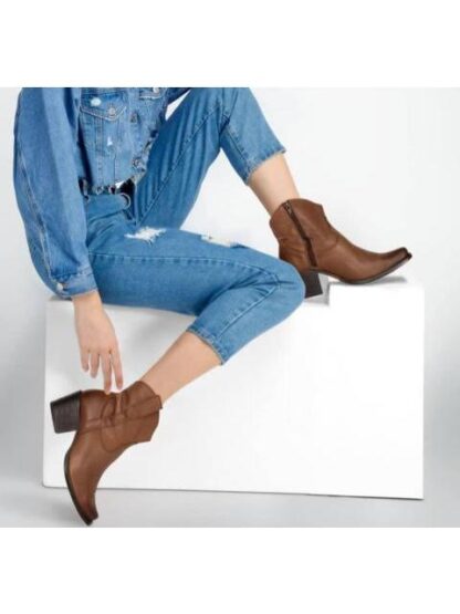 BOTA VAQUERA PIEL VACUNO COGNAC TIERRA BENDITA
