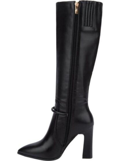 BOTA VESTIR TACON ANCHO NEGRO YAELI FASHION - Image 5