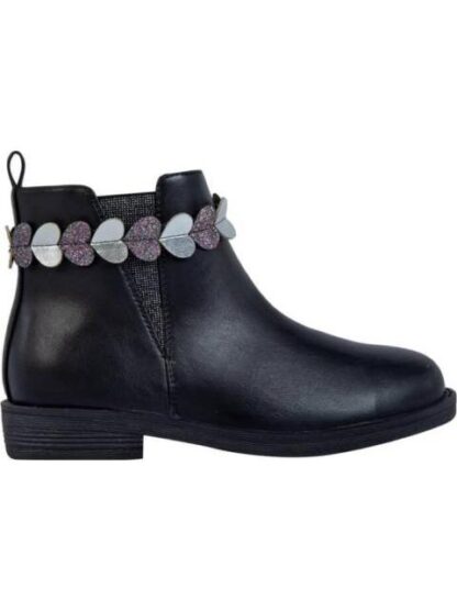 BOTIN CASUAL CORAZONES NEGRO VIVIS SHOES KIDS