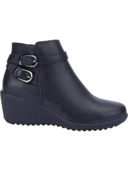 BOTIN CON HEBILLAS NEGRO SCHATZ COMFORT FLEX
