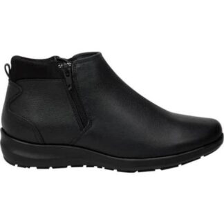BOTIN DE PIEL CON CIERRE NEGRO SHOSH