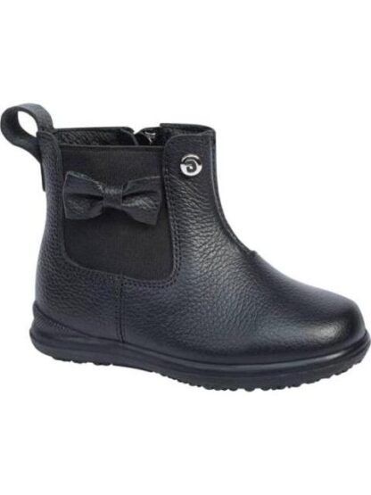 BOTIN DE PIEL MOÑO NEGRO DOGI - Image 2