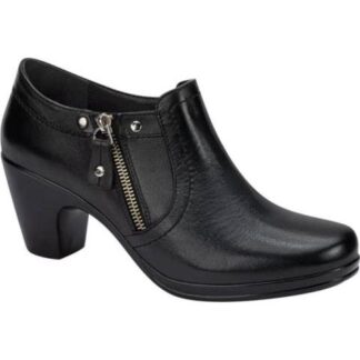 BOTIN DE PIEL NEGRO MANET