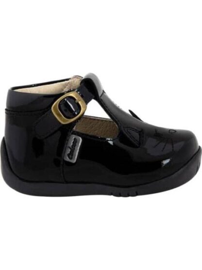 BOTIN ESCOLAR DE PIEL NEGRO COLOSO