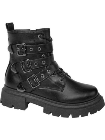 BOTIN HIKER CON HEBILLAS NEGRO VIVIS SHOES KIDS - Image 2