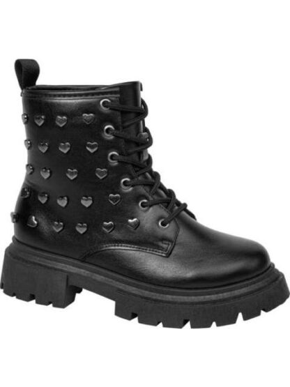 BOTIN HIKER CORAZONES NEGRO VIVIS SHOES KIDS - Image 2