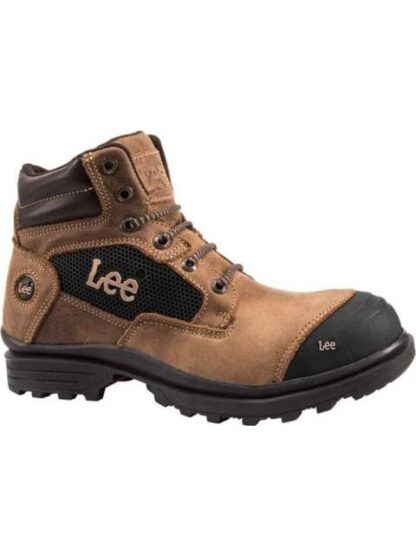 BOTIN INDUSTRIAL CASCO DE SEGURIDAD CAFE LEE