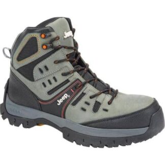 BOTIN INDUSTRIAL CON CASCO DE SEGURIDAD GRIS JEEP
