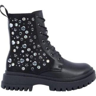 BOTIN MILITAR BRILLOS NEGRO TROPICANA N
