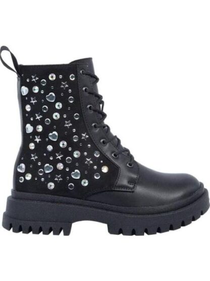 BOTIN MILITAR BRILLOS NEGRO TROPICANA N