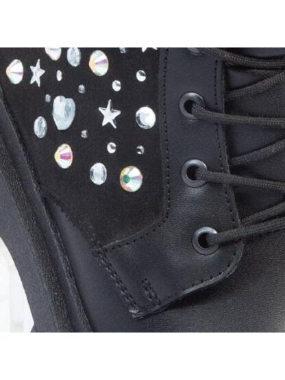 BOTIN MILITAR BRILLOS NEGRO TROPICANA N - Image 6