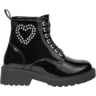 BOTIN MILITAR CORAZON NEGRO BAMBINO