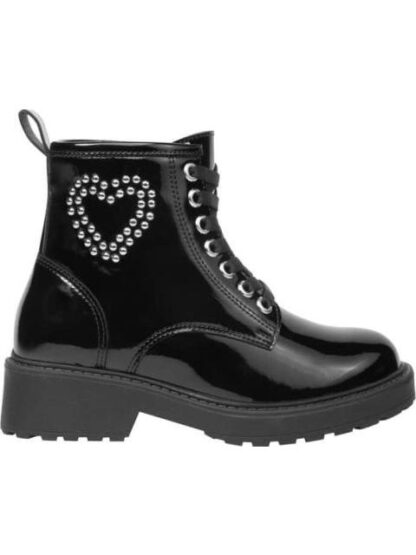 BOTIN MILITAR CORAZON NEGRO BAMBINO