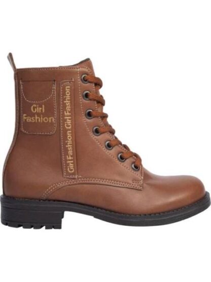 BOTIN MILITAR LETRAS COGNAC VIVIS SHOES KIDS