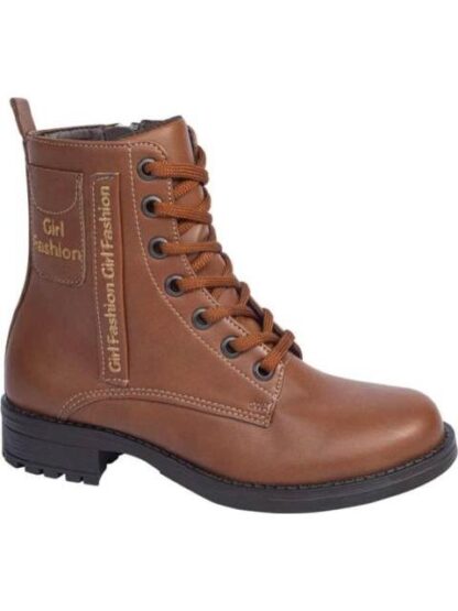 BOTIN MILITAR LETRAS COGNAC VIVIS SHOES KIDS - Image 2