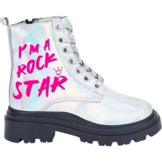 BOTIN MILITAR METALICO PLATA VIVIS SHOES KIDS