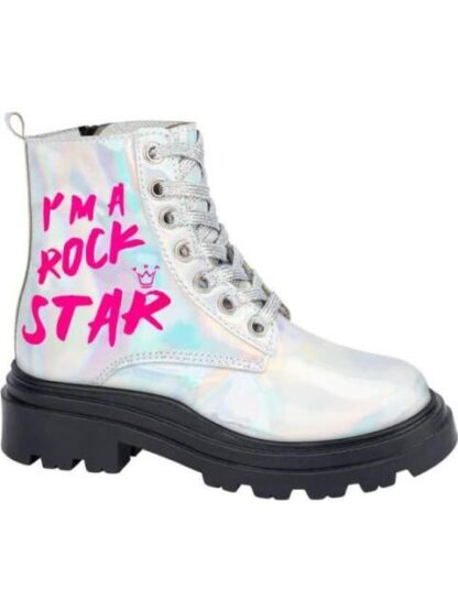 BOTIN MILITAR METALICO PLATA VIVIS SHOES KIDS - Image 2