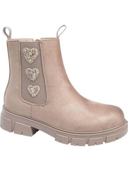 BOTIN SUELA TRACK CORAZONES TAUPE VIVIS SHOES KIDS - Image 2