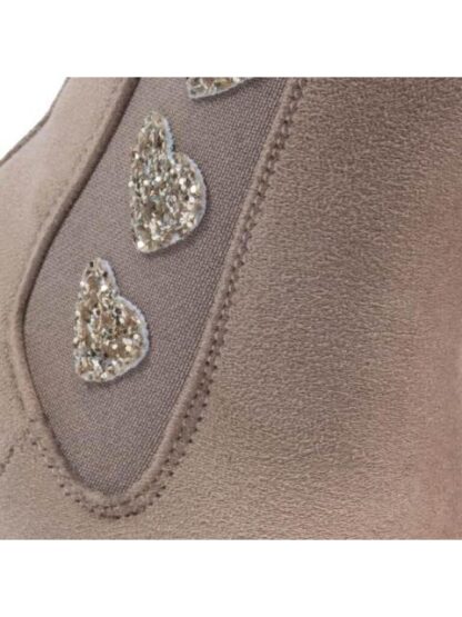BOTIN SUELA TRACK CORAZONES TAUPE VIVIS SHOES KIDS - Image 6