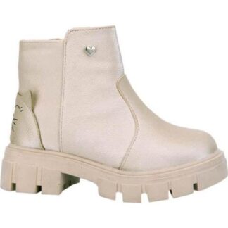 BOTIN SUELA TRACK GATO BEIGE/HUESO VIVIS SHOES KIDS
