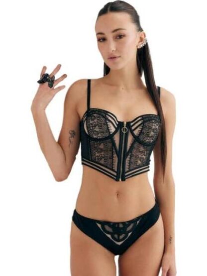 BRASIER BUSTIER NEGRO LOVE TO LOUNGE